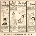 Cartoon: Women's History Month, Conceived by Phil Ness, drawn by Reeve, 2023.